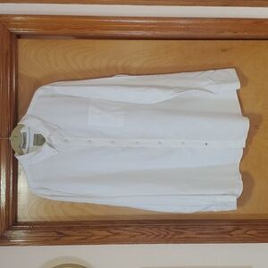 Sonoma Life +Style white cotton button down shirt size XLT
